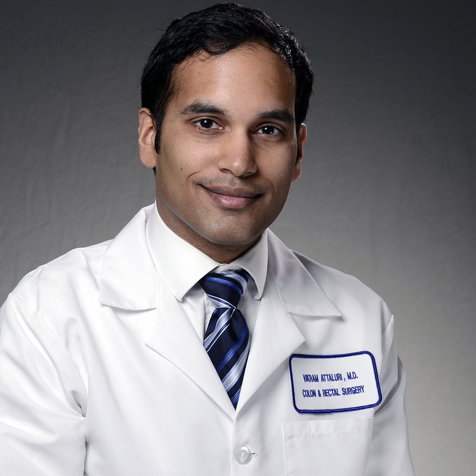 A headshot of Vikram Attaluri, MD