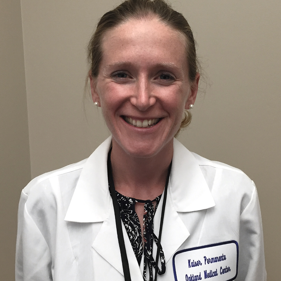 A headshot of Katie Famous, MD, PhD
