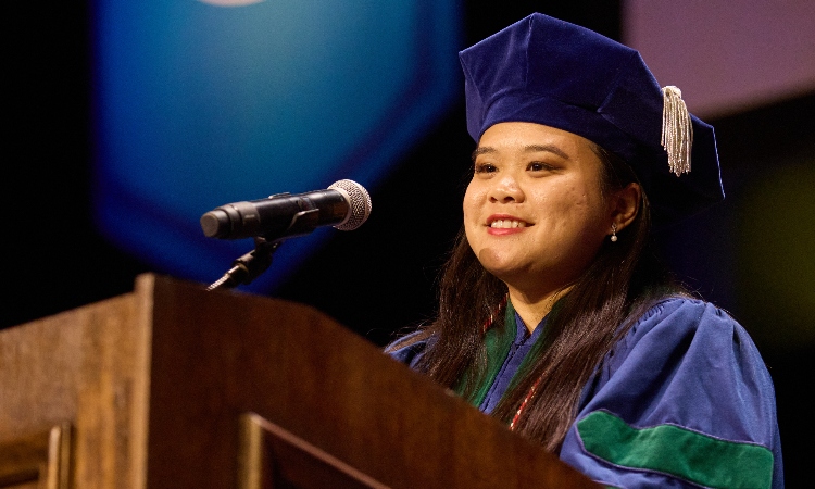 Student commencement speaker Tanya Watarastaporn