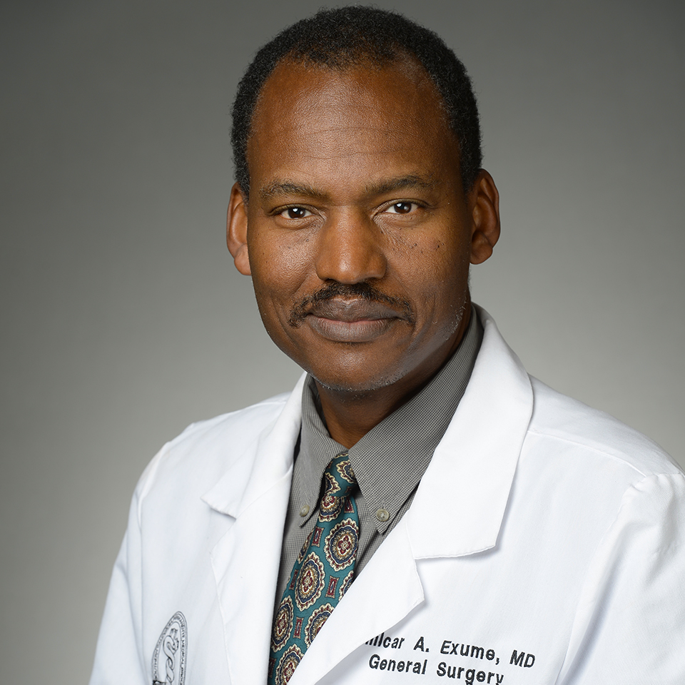 Faculty profile headshot of Amilcar A. Exume, MD