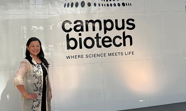 Dr. Joyce Javier attends the Paediatric Research for the Future of Children global forum at Campus Biotech in Geneva, Switzerland.