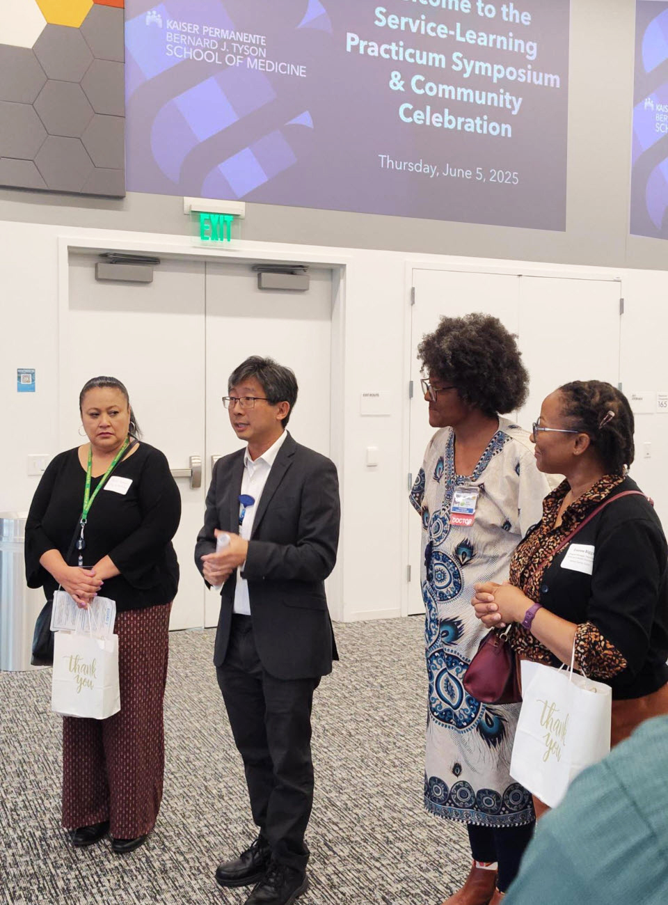 Dr. Paul Chung addresses Practicum Symposium attendees.