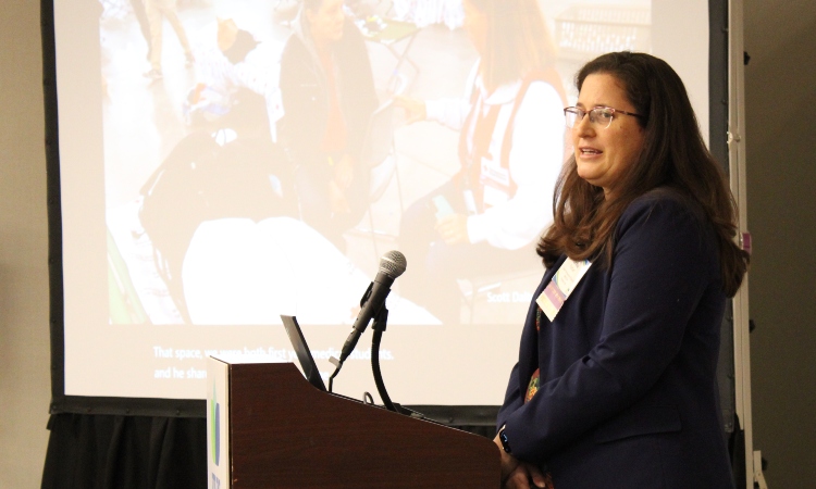 KPSOM Student Karina Pikhart at the conference.