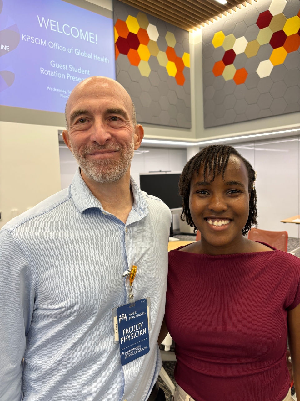 Dr. Jeffrey Brettler and Sherlyn Kirui.