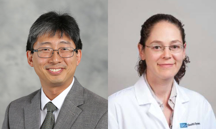 NIH grant recipients Dr. Paul Chung of KPSOM (left) and Dr. Rebecca Dudovitz of UCLA (right).