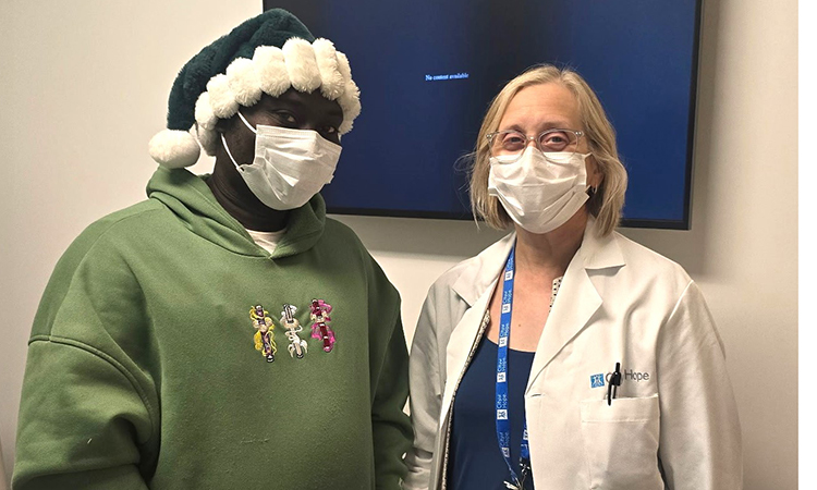 Donte Cofield and Dr. Pamela Becker